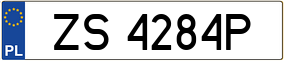 Truck License Plate